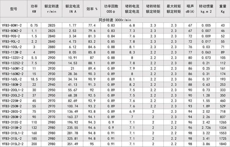 yfb3系列粉塵防爆三相異步電動(dòng)機(jī)(圖2)